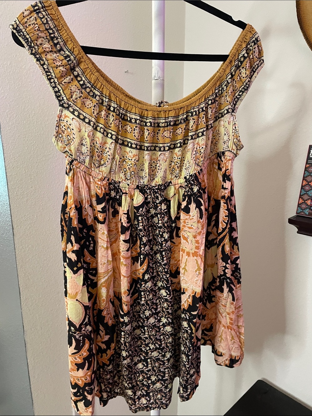 Free People Bali Mariposa Off-Shoulder Mini Dress - Picture 5 of 6